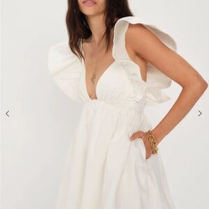 For Love And Lemons White clementine  Mini Dress